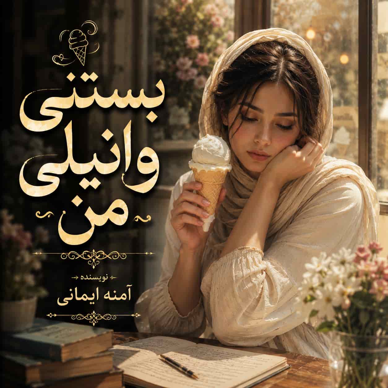 رمان بستنی وانیلی من از آمنه ایمانی